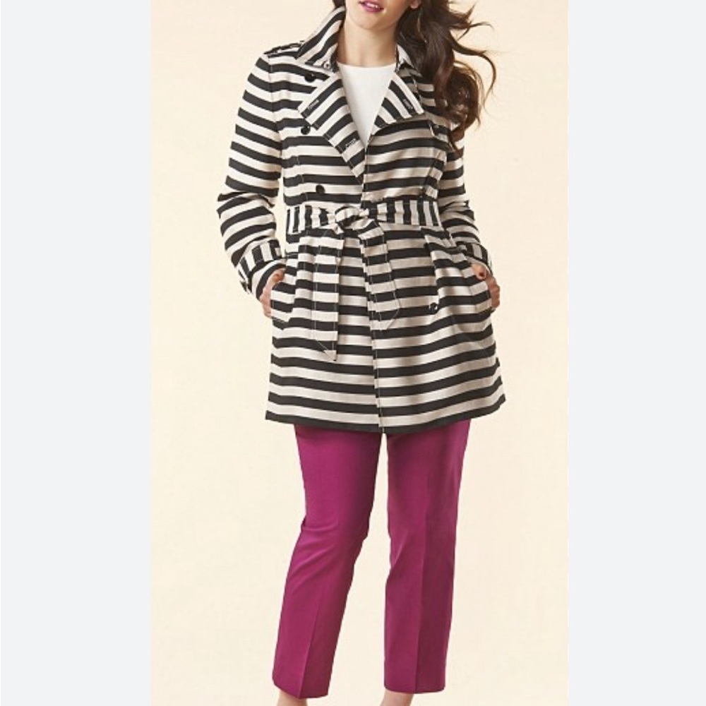 Banana Republic Striped Trench